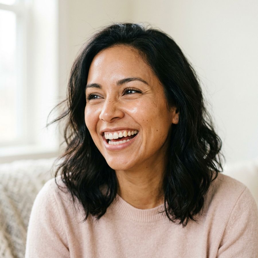 Example dental post: a bright confident smile